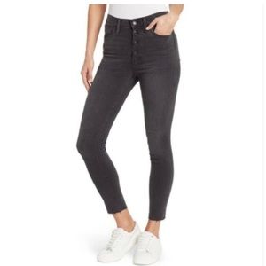 Madewell 10” black high rise skinny jeans women’s size 25 new with tags